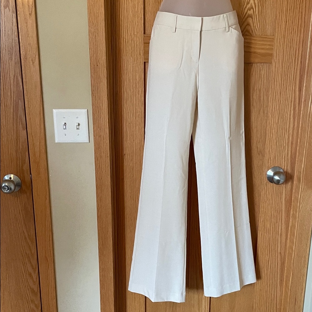 Express Cream Wide-Leg Trousers